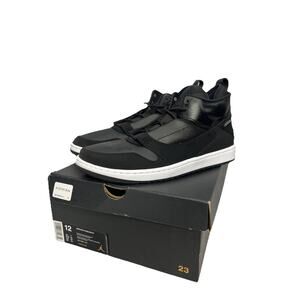 Nike Air Jordan Fadeaway Shoes Men's 12 Black Lace Up Jordan 23 A01329-011